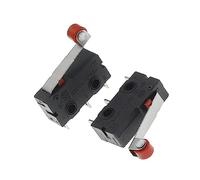 10PCS Mini Micro Switch 3Pin con interruptor de límite de rodillo