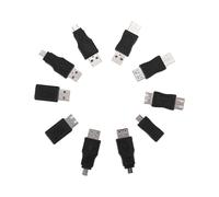10Pcs Otg 5 Pin F/M Adaptador de Cambiador Convertidor USB Macho a Hembra Micro-USB