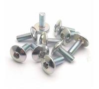 10pcs Para Grande Para Vite Interna Dell'esagono Della Testa Rotonda Piana Para Il Bullone M6X16 Para I Pezzi Di Ricambio Modifica Motociclo Dello Scooter ATV Moped