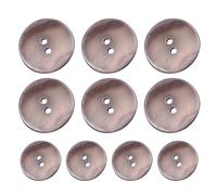 10PCS Pearl Shell Buttons,10mm Natural Sewing Buttons for Clothes, Blazers, Shirts, Suits, Dresses, DIY Crafts, 2-Hole Design