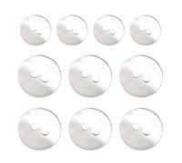 10PCS Pearl Shell Buttons,10mm Natural Sewing Buttons for Clothes, Blazers, Shirts, Suits, Dresses, DIY Crafts, 2-Hole Design