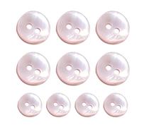 10PCS Pearl Shell Buttons,10mm Natural Sewing Buttons for Clothes, Blazers, Shirts, Suits, Dresses, DIY Crafts, 2-Hole Design