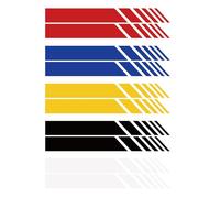 10pcs Pegatinas Espejo Retrovisor Coche con Diseño de Franjas Rayas, para Coche Auto Racing Stripe Lateral Calcomanía Modificado Calcomanía de Rayas Decoración Coches SUV vehículos