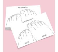 10PCS Pies de mano Presione en las uñas Kit de embalaje Tarjetas de exhibición Bolsa de almacenamiento Nail Tech Must Haves Nail Artist Supply Essentials For Technicians Salon Studio Manicure Business