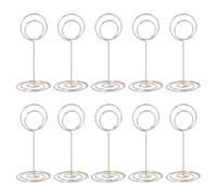 10Pcs Place Card Holders Wire Table Number Holders Picture Stand Memos Clip for Photo Food Signs Memos Notes Wedding Party Table Decoration