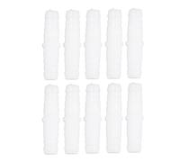 10PCS Plastic Hose Barb Fitting Equal Barb Joint Splicer Straight Equal Barbed Splicer Mender Joint Union Connector for Tubing Pipe Air Line (9-9mm direct)