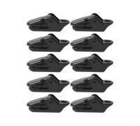 10pcs Plastic Tent Clips Crocodile Tarp Clamps | Inverted teeth design, strong bite para force, secure canopy fixing, lightweight 2g, easy press operation