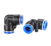 10PCS Pneumatic Quick Fitting PV 90 Degree Elbow 4mm 6mm 8mm 10mm Air Parts Pipe Push In Water Quick Connector(PV-12,50 PCS) Plumbing Fittings