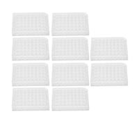 10pcs Polystyrene Culture Plate Highly Transparent Flat Bottom Tissue Culture Plate with Lid for Laboratory Biology Research Experiments (48 Well)