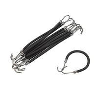 10pcs Ponytail Holder Hook Women Girls Flexible Elastic Hair Band Hook Styling Tool for Office Dating Easy to Store and Carry (Black)