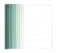 10PCS Portadas para Encuadernar A4 Transparente, Deslizante Encuadernador, Elástico Carpeta de Archivos Con Barra Deslizante, Plástico Carpeta de Archivos, Cubiertas De Informe