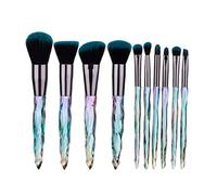 10Pcs Professional Makeup Brushes Set Cosmetic Blush Powder Foundation Brush Eyeshadow Lip Eyebrow Kit (Color : C) (A)