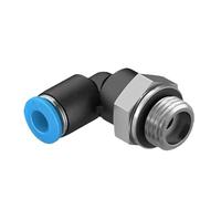 10pcs Push-in L-fitting QSL QSL-G1/8-G1/4-G3/8-G1/2-4-6-8-10-12-16 186116 186117 186119 186118 186120 186122 186351 186121 186123(QSL-G3-8-8 186121)