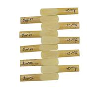 10Pcs Sax Reed Alto bE Saxophone Lade Bamboo 2-1/2 Reeds Strength 2.5 for Saxophone Replacement Reed
