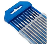 10PCS/Set Argón Arco Soldadura Tungsteno Aguja Varilla Electrodo de Tungsteno para Acero al Carbono Soldadura de Hierro WL20 Argón Arco Soldadura Varillas (3.2MM)