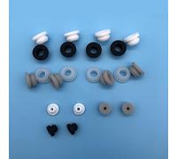 10PCS - Silicone Grommet Set - Heat Resistant Hole Protector for Cables & Pipes (4.5-50.6mm)(White,SHDS013.5)