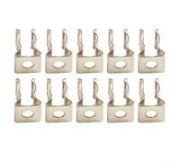 10PCS Silver Spring Terry Clips Soporte de pared para garaje | Acero al manganeso, sostiene herramientas, escobas, rastrillos, tuberías, para almacenamiento de garaje, cobertizo