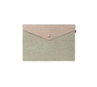 10pcs Simple A4/A5 Elegant Big Capacity Document Bag Imitation Linen Canvas Felt File Briefcase Folders Para Escritorio