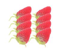 10pcs Simulation Fruit Half Strawberries Photography Props Models for Various Uses