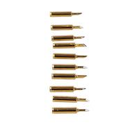 10Pcs Soldering Iron Tips Replacement | Gold - Plated 900M Series for 60W Iron | Fast Heating & Guard | Welding for Electronics/DIY/Repairs (Gold 900M-T-SK)
