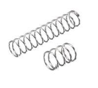 10Pcs Stainless Steel Compression Springs - 0.6mm Wire Diameter, 5mm to 100mm Length, Open End Type, Customizable Sizes(6mmx25mm)