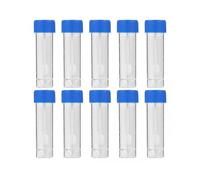 10pcs Stool Specimen Cup Stool Container Test Tubes Sample Specimen Bottle Urine Cup with Spoon Lid for Home Laboratory School Educational (blue)