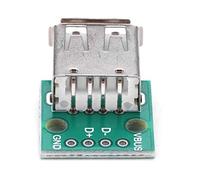 10Pcs Tablero de Conexión USB Hembra USB a DIP 2.54mm Adaptador de paso Conector Tipo A 4 pines Tablero de Conexión USB