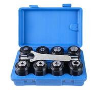 10PCS TC820 ANSI Boquillas, 8, 5/32'', 10, 3/16'', 14, 1/4'', 5/6'', 3/8'', 1/2'', 9/16 '', 5/8'', 11/16'', 13/16'' Portabrocas métrico Portabrocas adecuado para máquina de roscar eléctrica M24HR