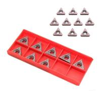 10pcs TCMT16T308 Insertos de carburo para herramientas de torno Perfecto para su uso en entornos de mecanizado de servicio pesado