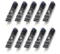 10pcs TCRT5000 Sensor de Seguimiento Infrarrojo, Módulo de Evitación de Obstáculos con Sensibilidad Ajustable para Robótica DIY