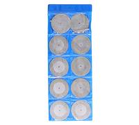 10PCS Thin Diamond Cutting Disc with Rod, Diamond Cutting Wheel Set for Wood Metal Stone Glass Plastic, Round Grinding Sanding Wheel Compatible with Rotary and Pneumatic Tools (60mm)