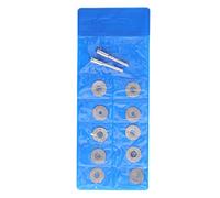 10PCS Thin Diamond Cutting Disc with Rod, Diamond Cutting Wheel Set for Wood Metal Stone Glass Plastic, Round Grinding Sanding Wheel Compatible with Rotary and Pneumatic Tools (16mm)