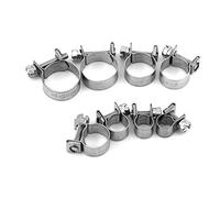 10pcs todo acero inoxidable Mini línea de combustible manguera tubo abrazadera clip 6 mm-20 mm tamaño opcional(7-9Mm)