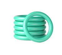 10pcs tóricas de sellado resistentes al aceite de caucho fluorado verde, diámetro exterior 7,6mm, diámetro interior 4mm, diámetro de sección transversal 1,8mm