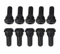 10pcs TR412 Tubeless Tire Valve Stems Rubber Copper | 10-pack TR412 stems, rubber copper mix, leak-proof seal, prevents puncture risks, easy carry case
