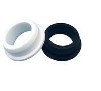 10Pcs Transparent Silicone Hole Plugs - Heat Resistant Snap-on Grommets for Cables, 5-16mm, Food Grade Silicone Rubber(White,A 5mm (0.2 inch))