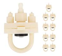 10Pcs U - Shaped Switch for Poultry Drinking Fountain | ABS Plastic Accessory for 8mm / 9.5mm Water Pipes | Adjustable Buckle Design/Chicken Waterer/Automatic Feeder