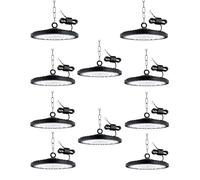 10pcs UFO LED 200W, Foco LED de Exterior 200W Naves Industriales LED, 20000LM UFO LED Taller Lámpara, IP65 Impermeable LED Foco Interior 6500K LED Iluminación de Almacén con Blanco frío Para Garaje