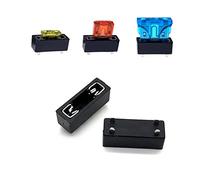 10PCS Universal Car Blade Fusible Block Holder, Automotive Fusibles Holder Box Mini Auto Blade Fusibles PCB Panel Mount Seguro Bloques Safety Blade Fusibles Terminales