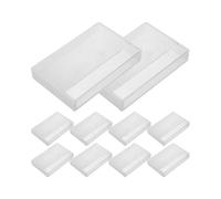 10pcs Vintage Cassette Tape Protector for Audio Storage Clear Plastic Cassette Tape Cases for Travel Blank Voice Recording Cassette Tape Holder