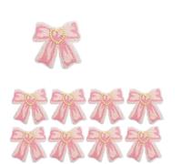 10pcs Wholesale Romantic Love Heart Letter Embroidery Patches, Cute Bear Bow Iron On For Denim Jacket Bag DIY(Color 5)