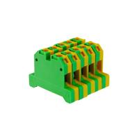 10Pcs Wire Conductor EK-10/35 Connector Ground Screw Connection Din Rail Terminal Blocks EK10/35