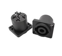 10Pcs XLR 4 Pin Panel Board Connector 4 Poles Female Jack Socket XLR Video Cable Wire Adapter