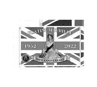 10PcsHer Majesty's Flag, Commemorative Queen's Flag, 1926-2022 Queen's Flag, Printed Black and White Fast, Outdoor Indoor Use 35 X 59 inches (H)