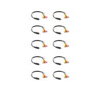 10piezas 2.5mm AV Macho A 3RCA Hembra Cable de Audio Video M / F Cable de Adaptador Jack Estereo