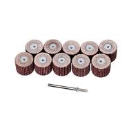 10piezas 240# Grit Dia 15mm Rueda de lija de pulir con Mandril de 3mm Set para herramientas rotativas de energía