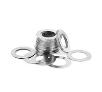10piezas 25mm×30mm×0.1mm Arandela plana de acero inoxidable ultradelgado 304, arandela plana de ajuste de hueco del eje