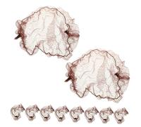 10Piezas Redes para Invisibles Elásticas de Moño para Mujeres y Niñas para Bailarinas y Ocasiones Formales Informales para Mantener