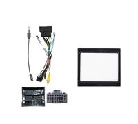 10Pulgadas LHD RHD Multimedia Radio Marco Fasia Panel Salpicadero Soporte Adaptador Decodificador para Skoda para Kodiaq 2017-2021 Fascia del Panel de Radio(Canbus1 Cable1)