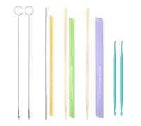 10pzs Set de Herramientas Costura Quick Turn, Loop & Tube Turner & Enhebrador para Costura Manualidades & Proyectos DIY Herramientas Multifuncionales para Voltear Telas para un Uso Rápido